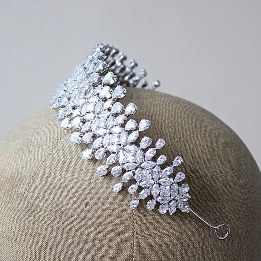 Bella Royal Headpiece Tiara from Eden Luxe Bridal purchased for $980 plus tax - Picture 4 of 4